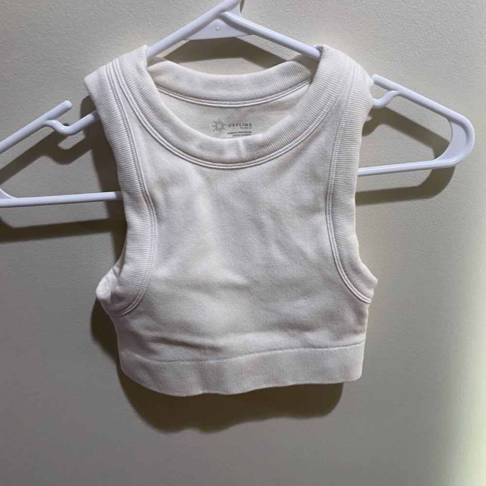 Aerie offline crop tank top, fitted.